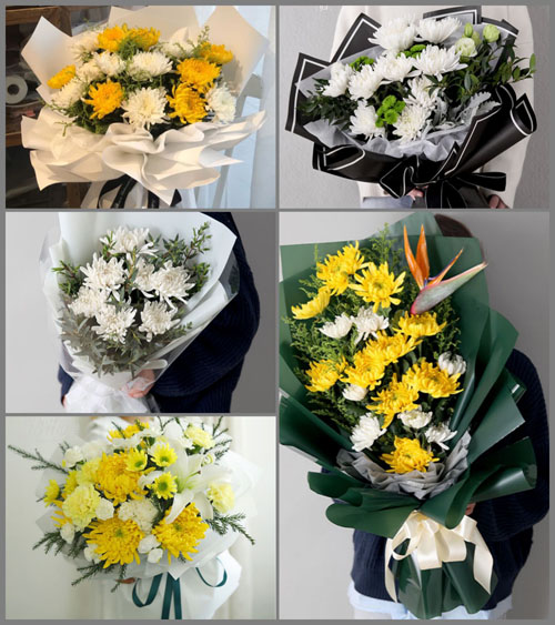 河北石家庄辛集市天宫营乡白事花束代送